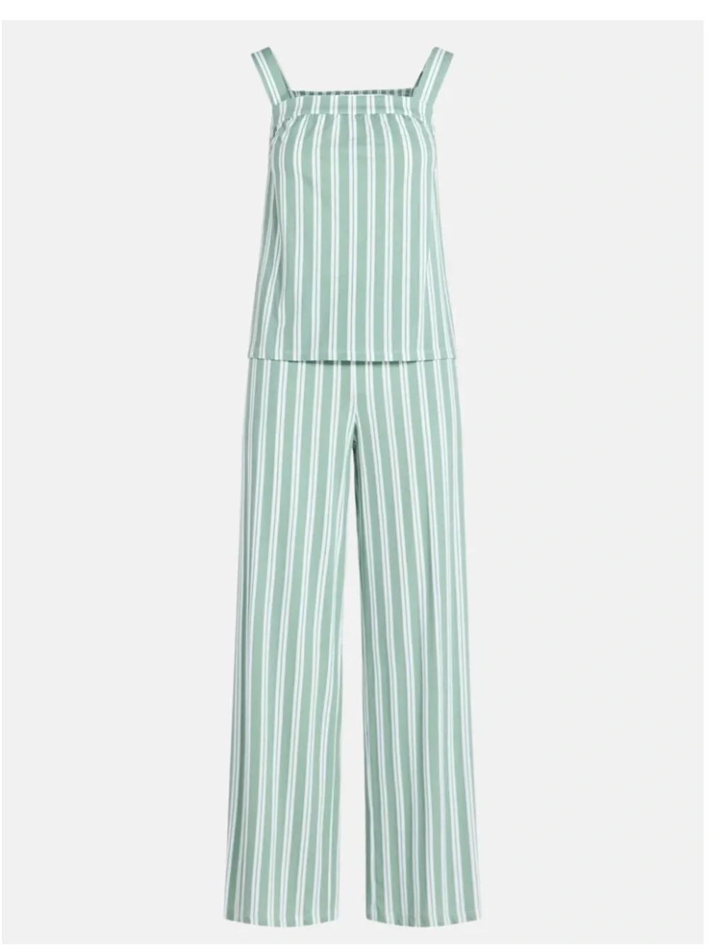 NWT! Joyspun Women's Wide Strap Cotton Tank Top & Pants Pajama Set, 2 Pc, Sz 2X - Picture 2 of 12